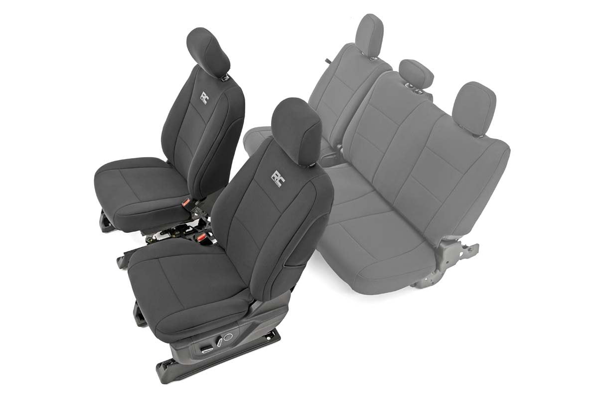 Rough Country Seat Covers | Front Bucket Seats | Ford F-150/Lightning/F-250/F-350  (15-25)