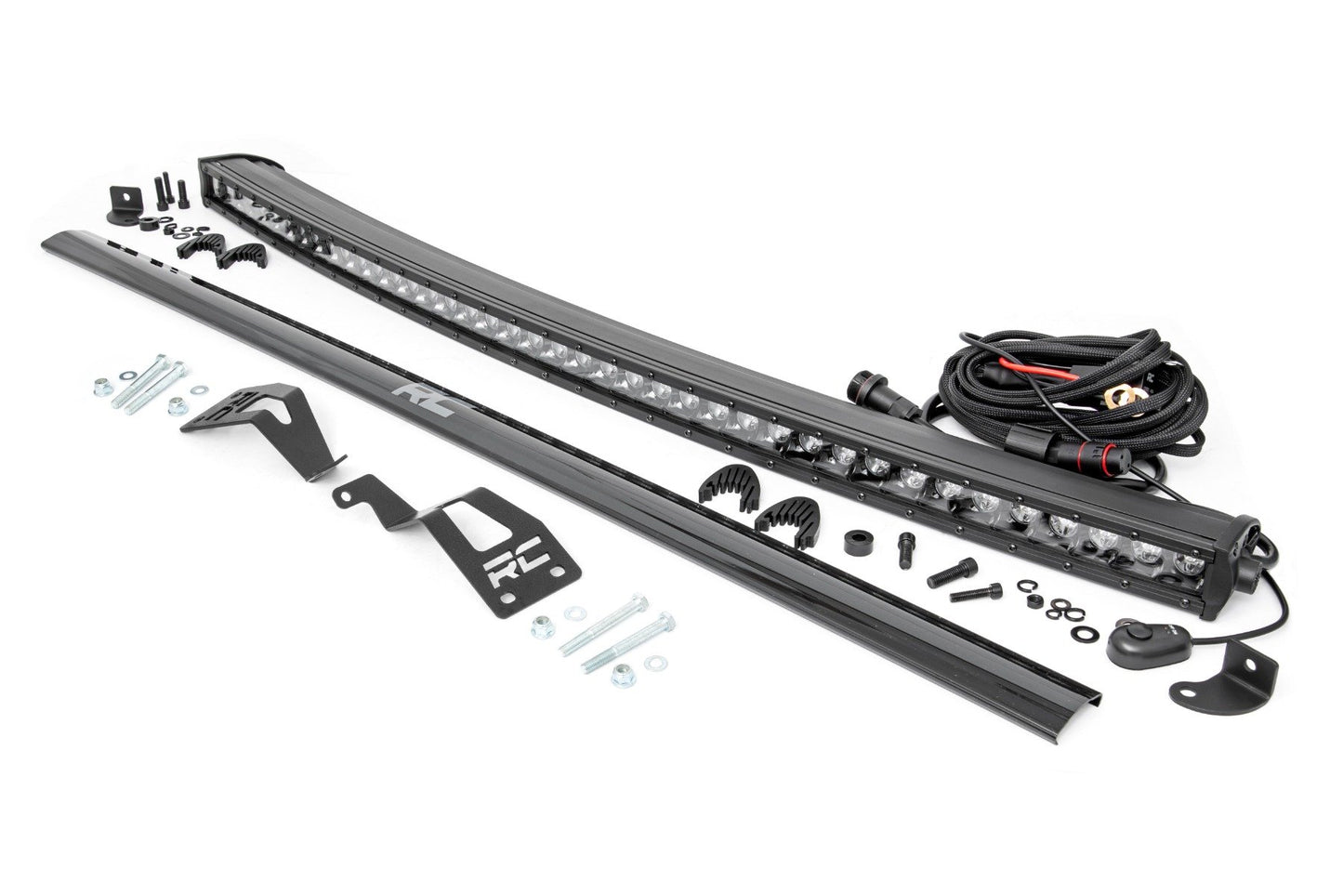 Rough Country LED Light Kit | Front Mount | 40" Black Single Row | Can-Am Commander Max 1000