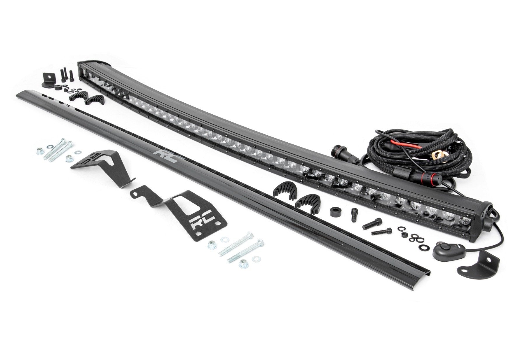 Rough Country LED Light Kit | Front Mount | 40" Black Single Row | Can-Am Commander Max 1000