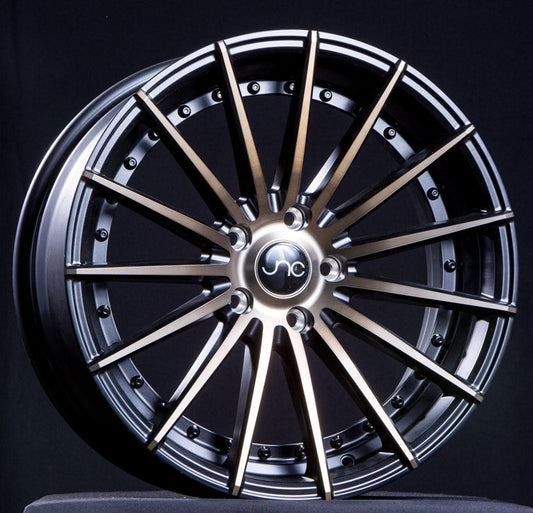 JNC042 Matte Black Machined Bronze Face