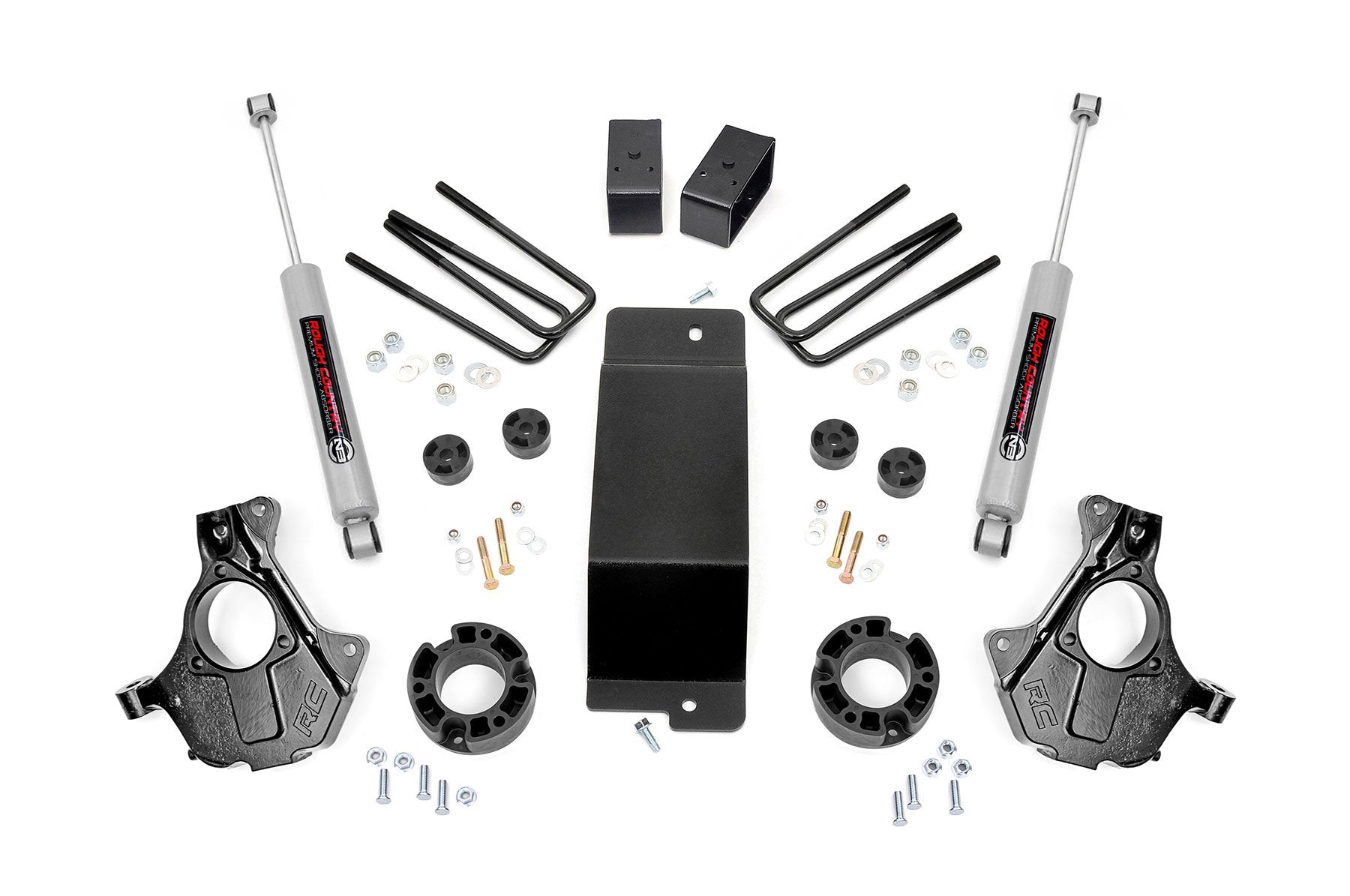 Rough Country 3.5 Inch Lift Kit | Alum/Stamp Steel LCA | Chevy/GMC 1500 (14-18 & Classic)