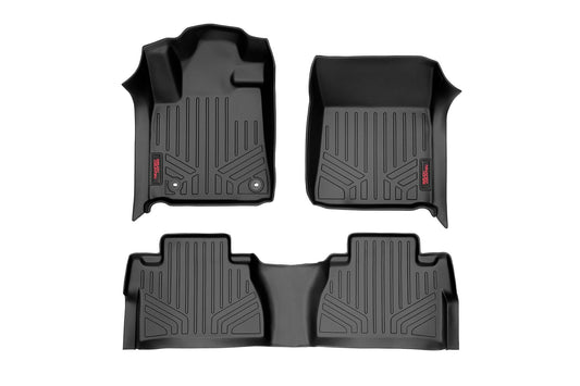 Rough Country Floor Mats | FR & RR | CrewMax | Toyota Tundra 2WD/4WD (2014-2021)