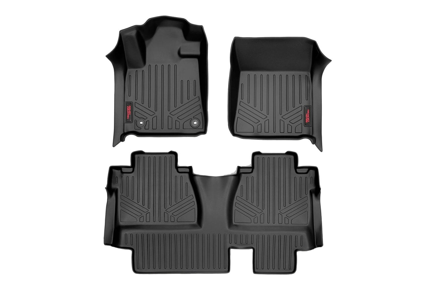 Rough Country Floor Mats | FR & RR | Double Cab | Toyota Tundra 2WD/4WD (2014-2021)