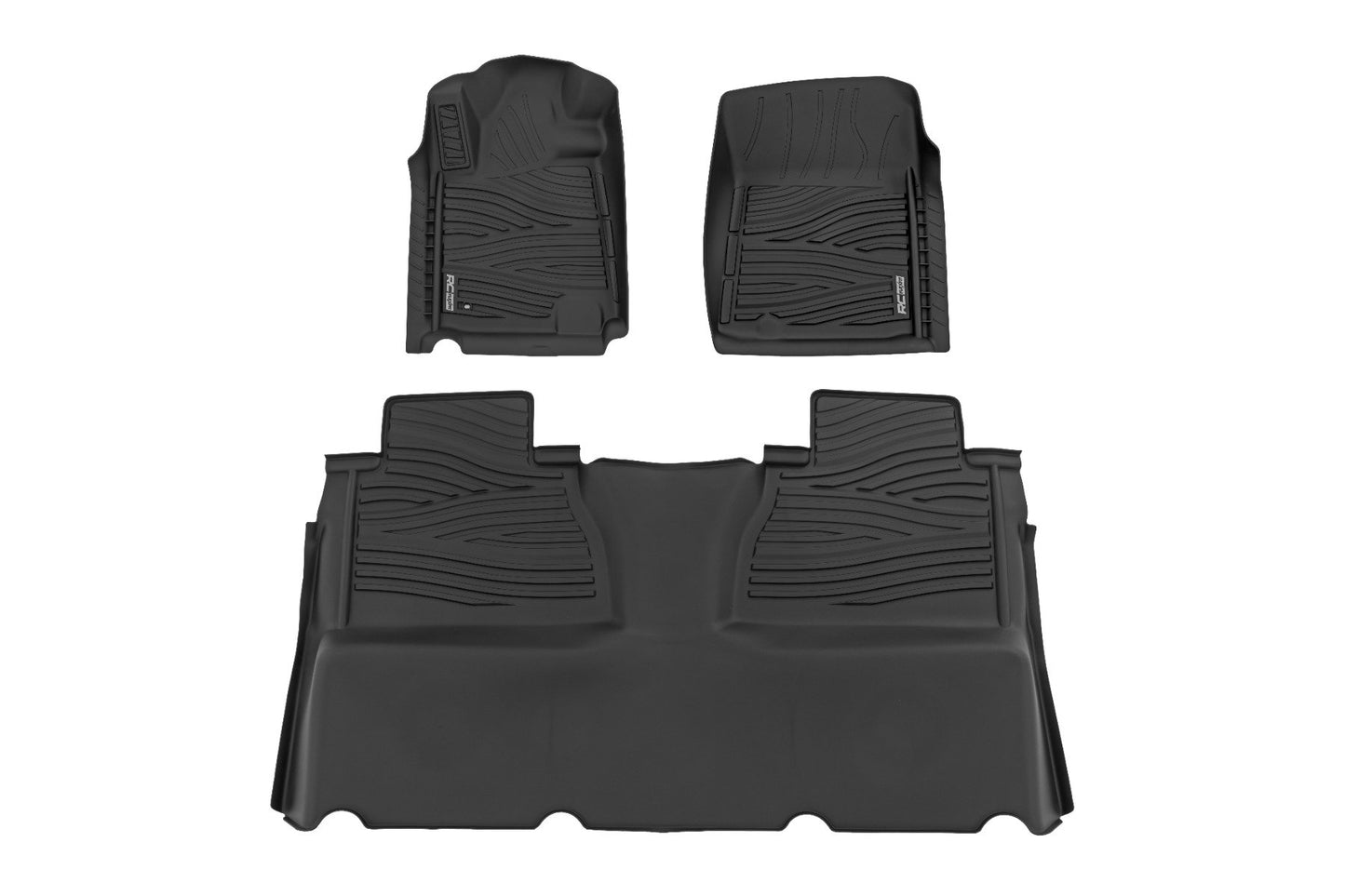 Rough Country Floor Mats | FR & RR | Double Cab | Toyota Tundra 2WD/4WD (2014-2021)
