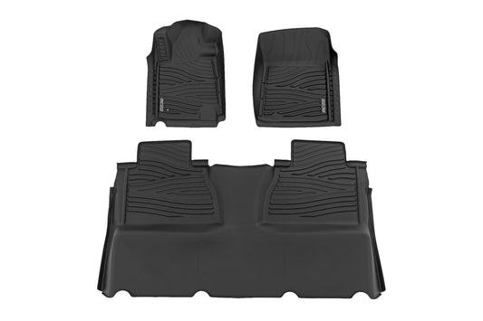 Rough Country Floor Mats | FR & RR | Double Cab | Toyota Tundra 2WD/4WD (2014-2021)