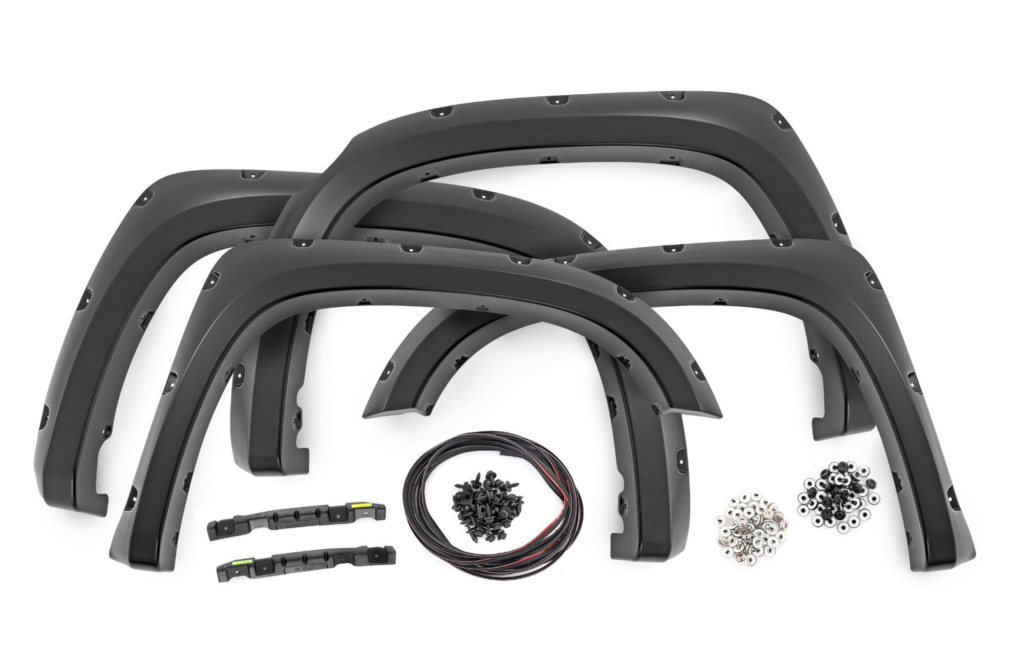 Rough Country Pocket Fender Flares | 6 & 8' Bed | Gloss Black | Toyota Tundra (14-21)