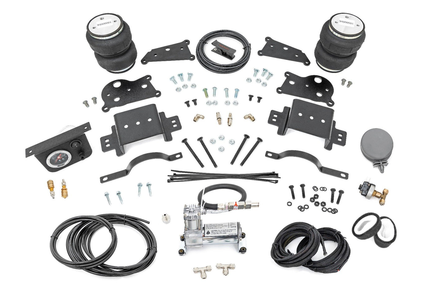 Rough Country Air Spring Kit w/compressor | Ram 2500 4WD (2014-2025)