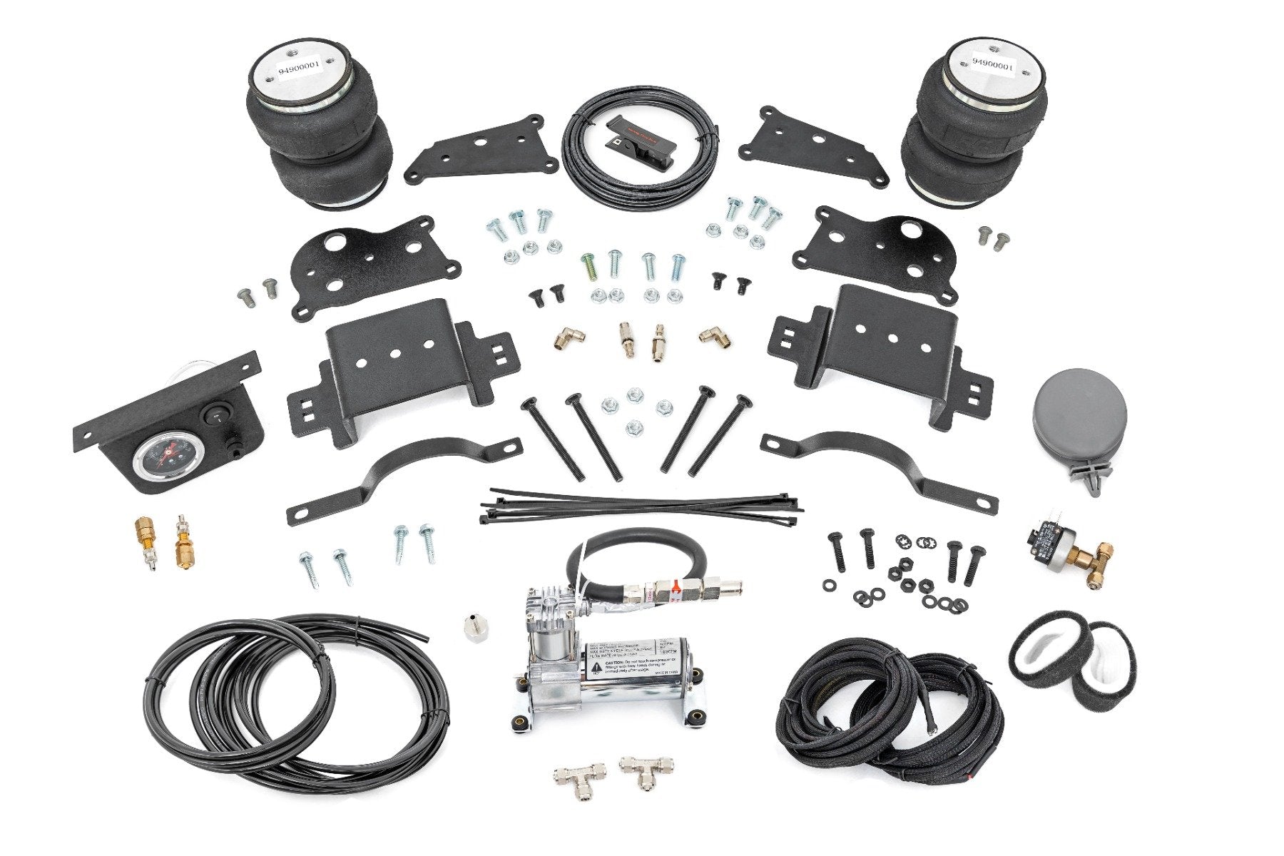 Rough Country Air Spring Kit w/compressor | Ram 2500 4WD (2014-2025)