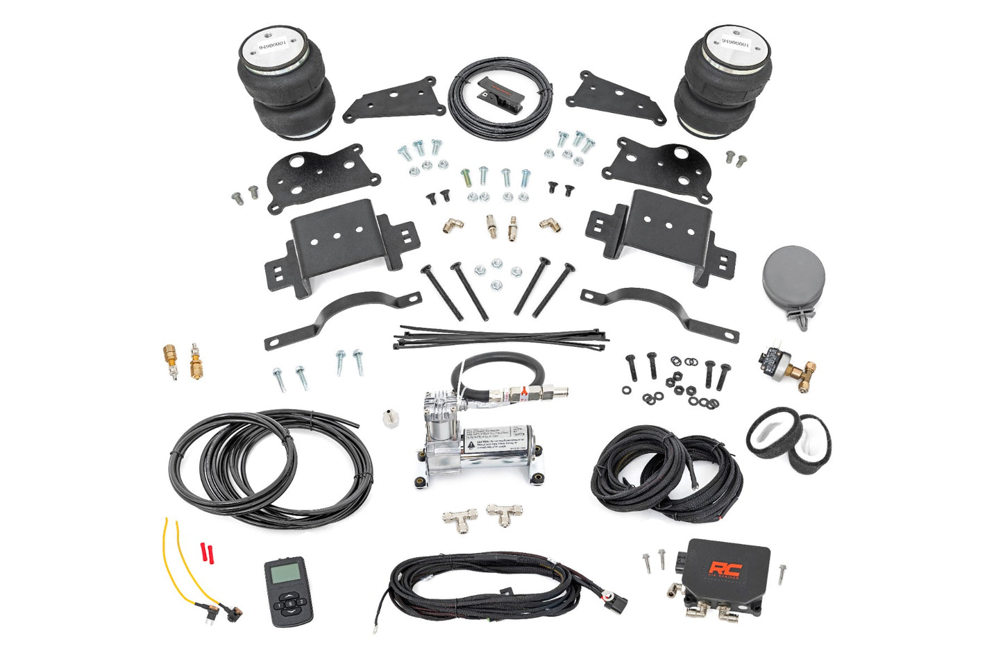 Rough Country Air Spring Kit w/compressor | Wireless Controller | Ram 2500 4WD (2014-2025)