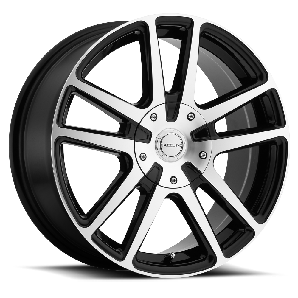Raceline 927 Mamba wheel Black Machined Face