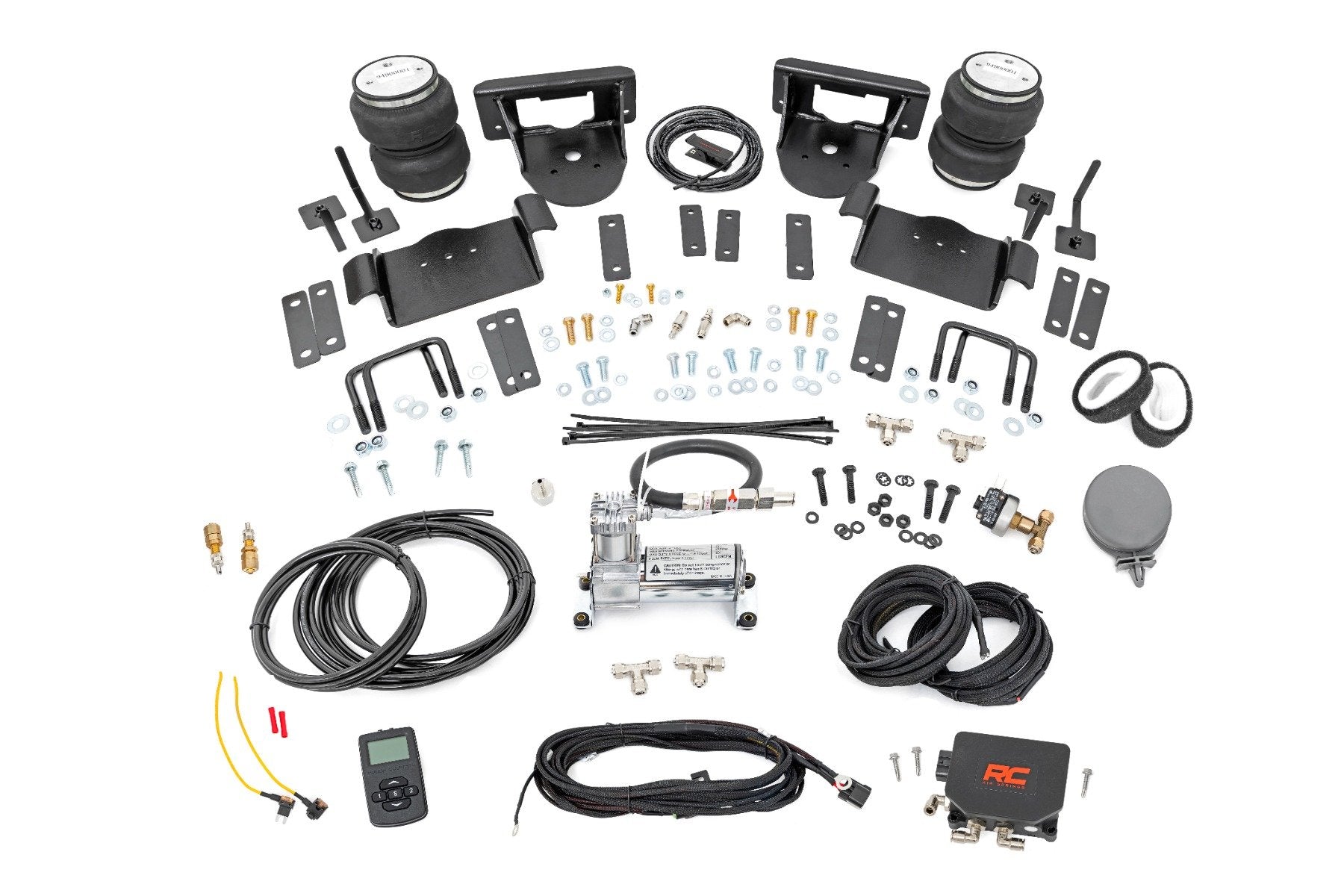 Rough Country Air Spring Kit w/compressor | Wireless Controller | 0-6" Lifts | Ford F-150 (15-20)
