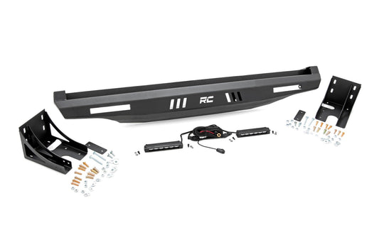 Rough Country Bumper | Rear | 6" Black Slimline LED Pair | Multiple Makes & Models (Can-Am/Polaris)