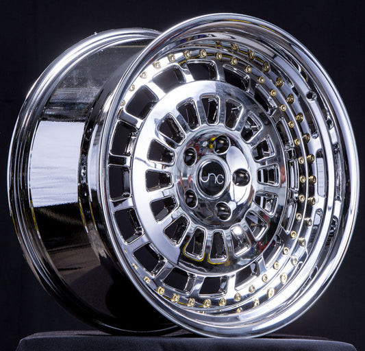 JNC046 Platinum with Chrome Rivets