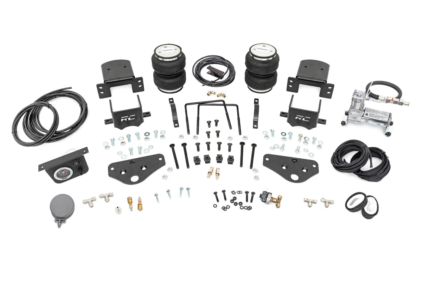 Rough Country Air Spring Kit w/ compressor | Ford F-250/F-350 Super Duty 4WD (2017-2026)