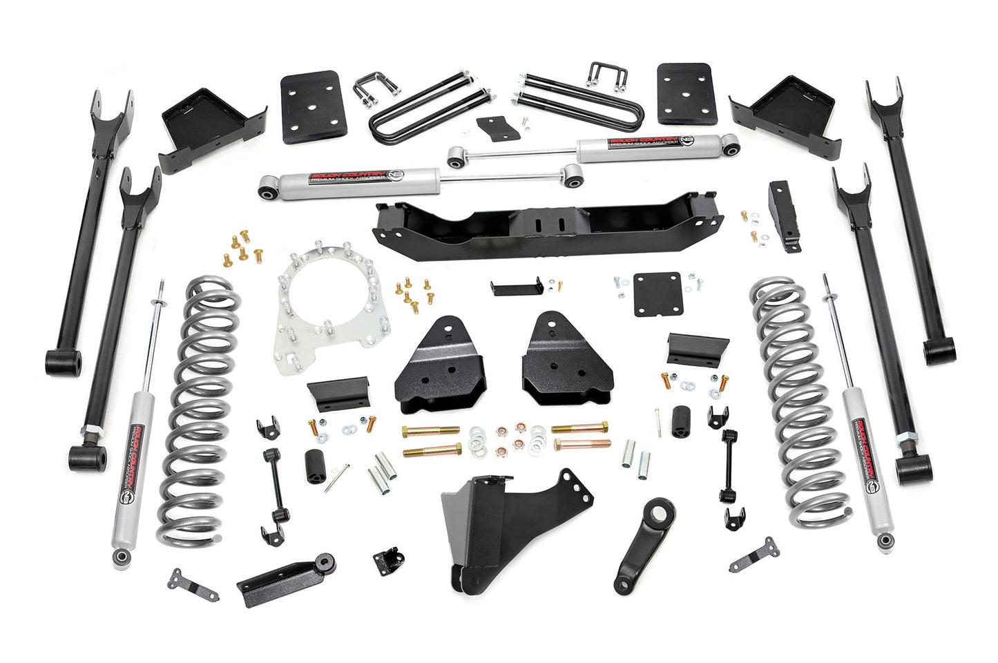 Rough Country 6 Inch Lift Kit | Diesel | 4 Link | OVLD | Ford F-250/F-350 Super Duty (17-22)