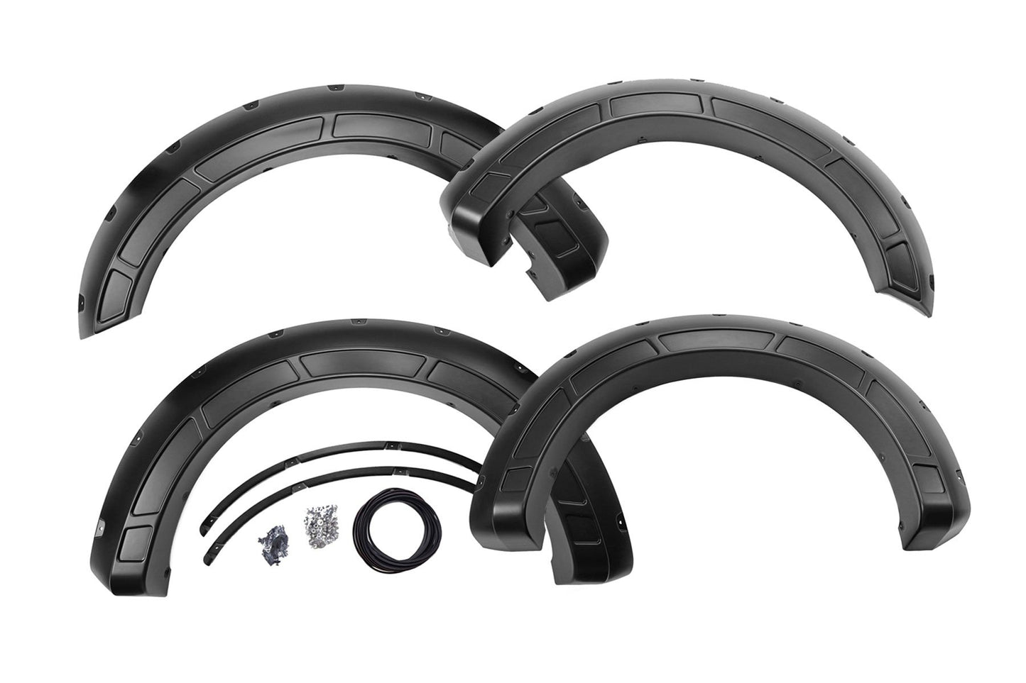 Rough Country Fender Flares | Defender | G1 Absolute Black | Ford F-250/F-350 Super Duty (17-22)
