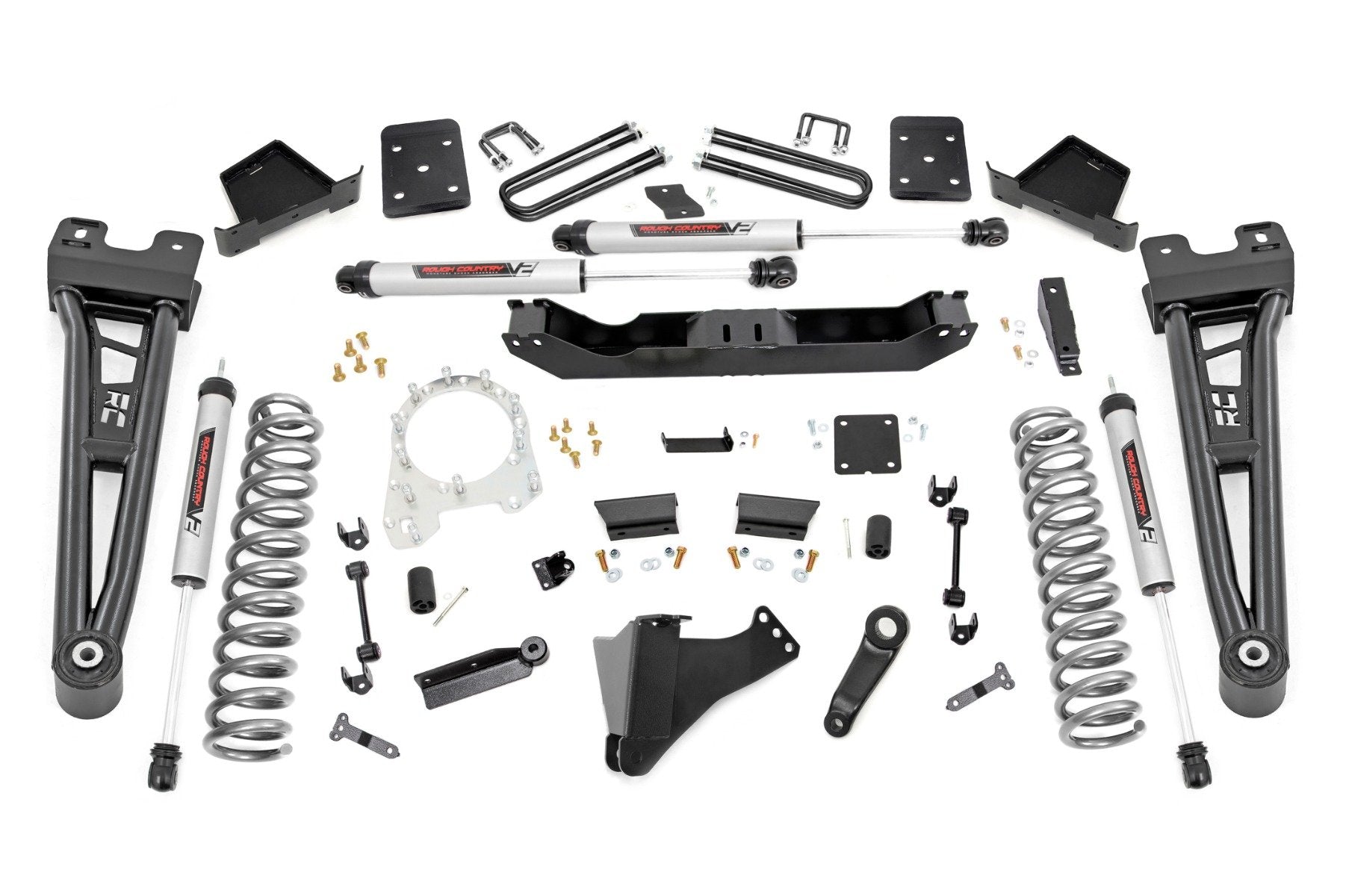 Rough Country 6 Inch Lift Kit | R/A | No OVLD | V2 Shocks | Ford F-250/F-350 Super Duty (17-22)