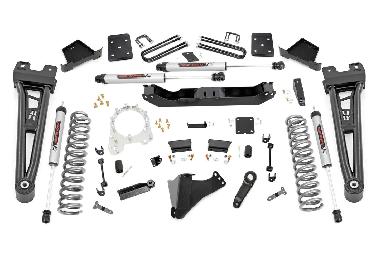 Rough Country 6 Inch Lift Kit | OVLD | V2 Shocks | Ford F-250/F-350 Super Duty 4WD (17-22)