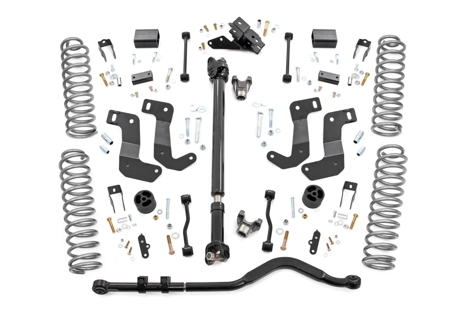 Rough Country 3.5 Inch Lift Kit | C/A Drop | 4-Door | 392 | Jeep Wrangler Unlimited (24-26)