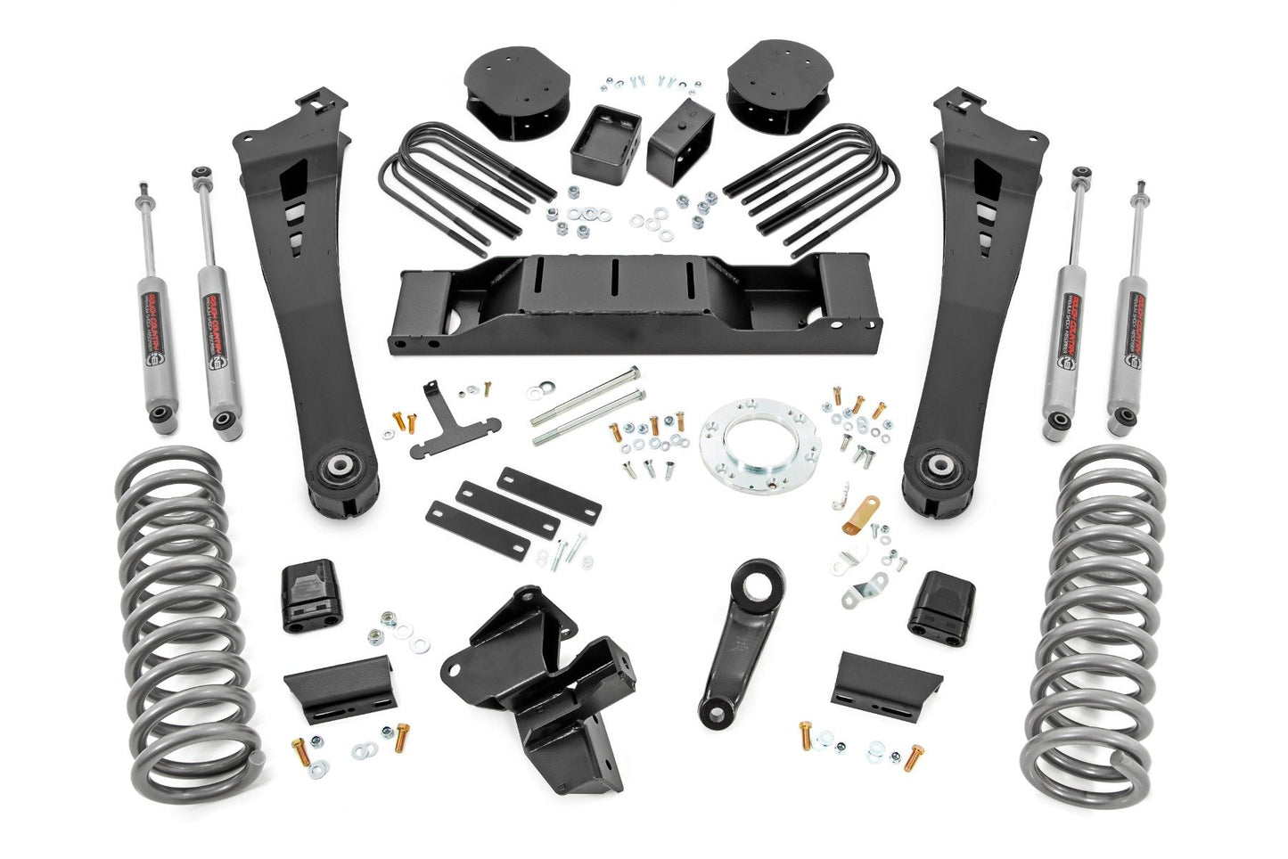 Rough Country 5 Inch Lift Kit | DRW | OE Rear Air | Ram 3500 4WD (2020-2024)