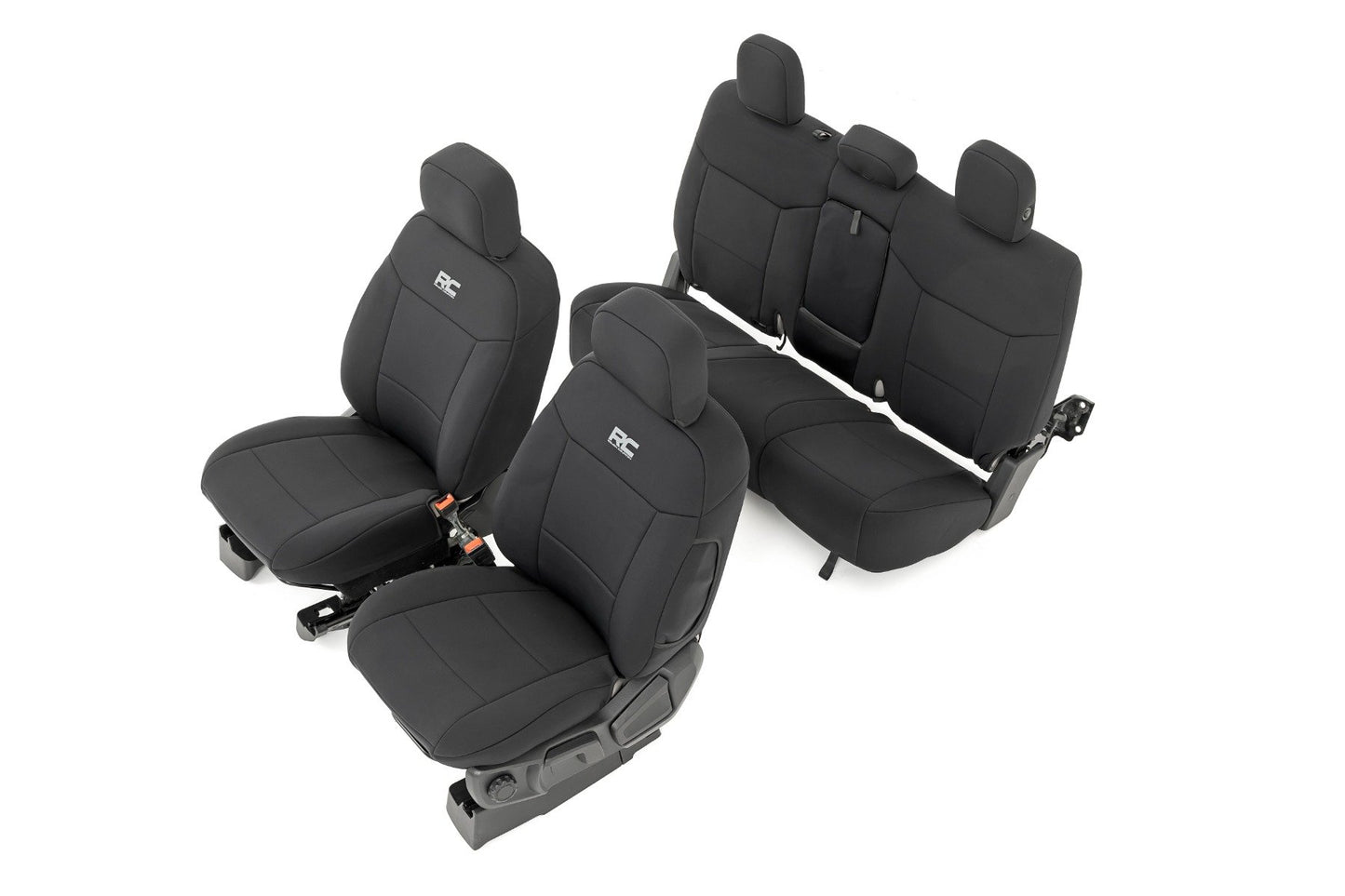 Rough Country Seat Covers | FR Bucket and RR Bench | Ford Ranger 2WD/4WD (2019-2026)