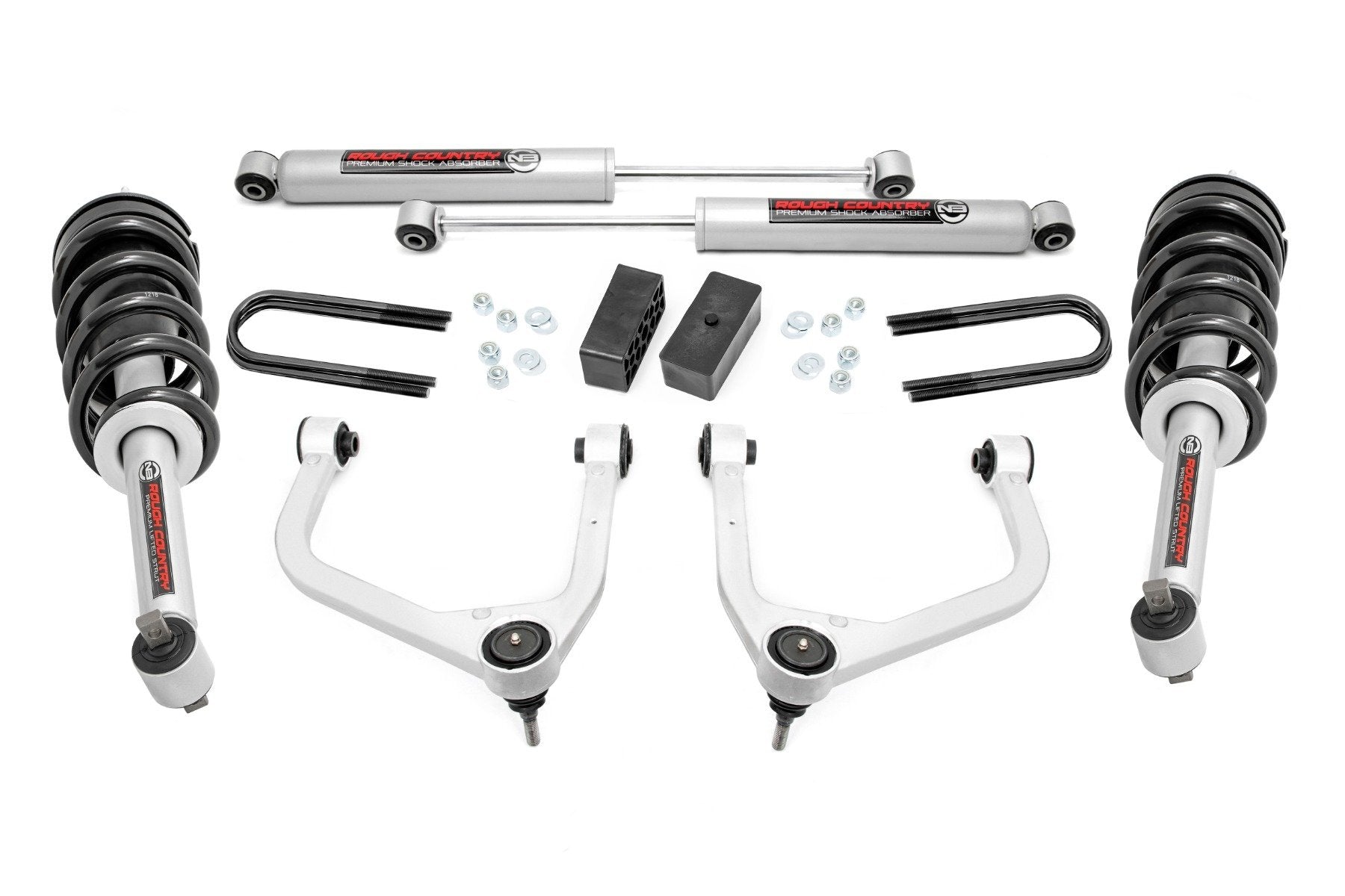 Rough Country 3.5 Inch Lift Kit | Mono Leaf Rear | N3 Struts | GMC Sierra 1500 (25-26)