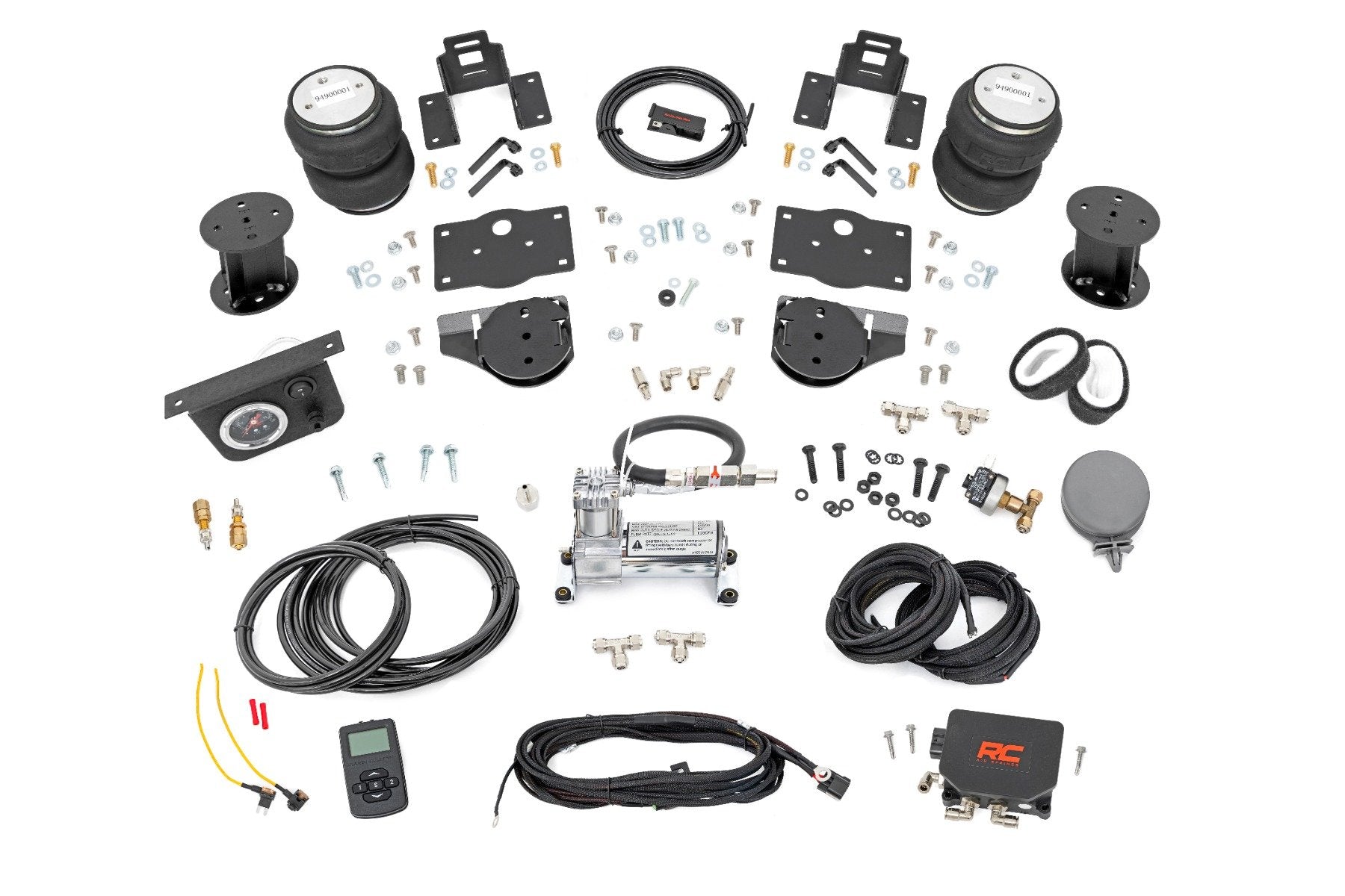 Rough Country Air Spring Kit w/compressor | Wireless Controller | 6 Inch Lift Kit | Ram 1500 (19-26)