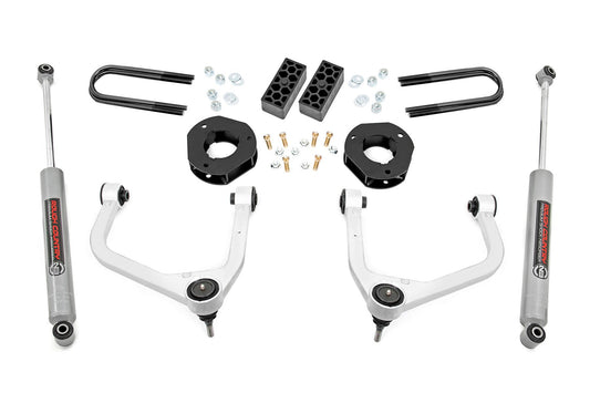 Rough Country 3.5 Inch Lift Kit | Rear Mono Leaf | Chevy Silverado 1500 2WD/4WD (2022-2024)