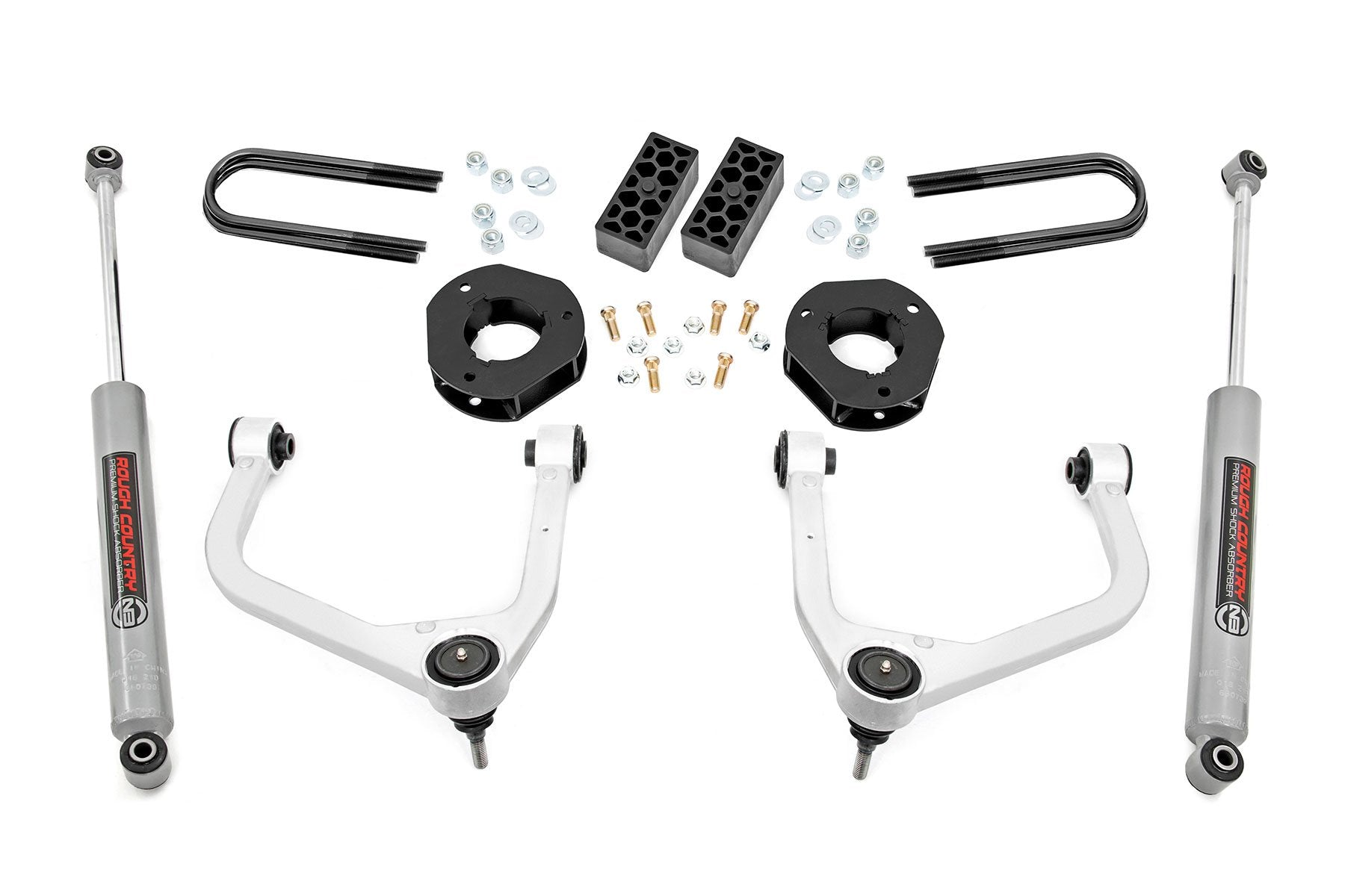 Rough Country 3.5 Inch Lift Kit | Rear Mono Leaf | Chevy Silverado 1500 2WD/4WD (2025-2026)