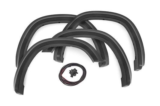 Rough Country Sport Fender Flares | PXJ Diamond Black | Ram 1500 2WD/4WD (2019-2024)