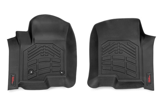 Rough Country Floor Mats | FR Bucket | Crew | Chevy/GMC 1500/2500HD/3500HD (19-26)