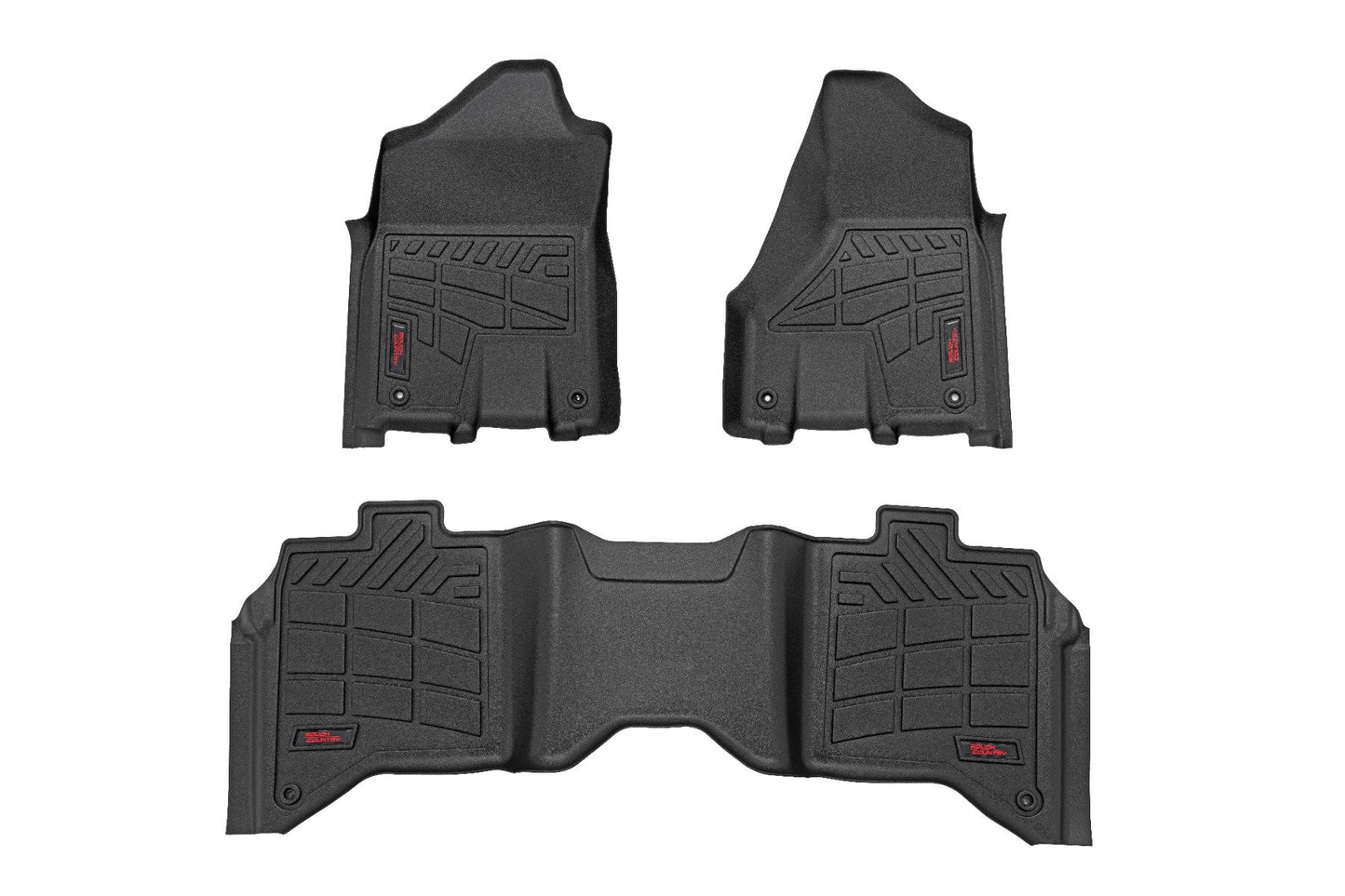 Rough Country Sure-Fit Floor Mats | Front & Rear | Crew | Ram 2500/3500 2WD/4WD (2019-2026)