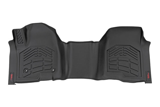Rough Country Sure-Fit Floor Mats | Front Over Hump | Crew | Chevy/GMC 1500/2500HD/3500HD (19-26)