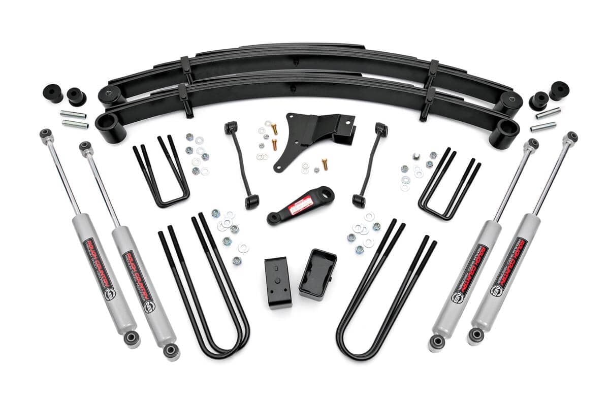 Rough Country 4 Inch Lift Kit | Rear Blocks | Ford F-250/F-350 Super Duty 4WD (1999)