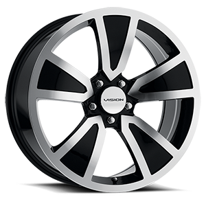 VISION SHAKER CUSTOM WHEEL Gloss Black Mirror Machined Face