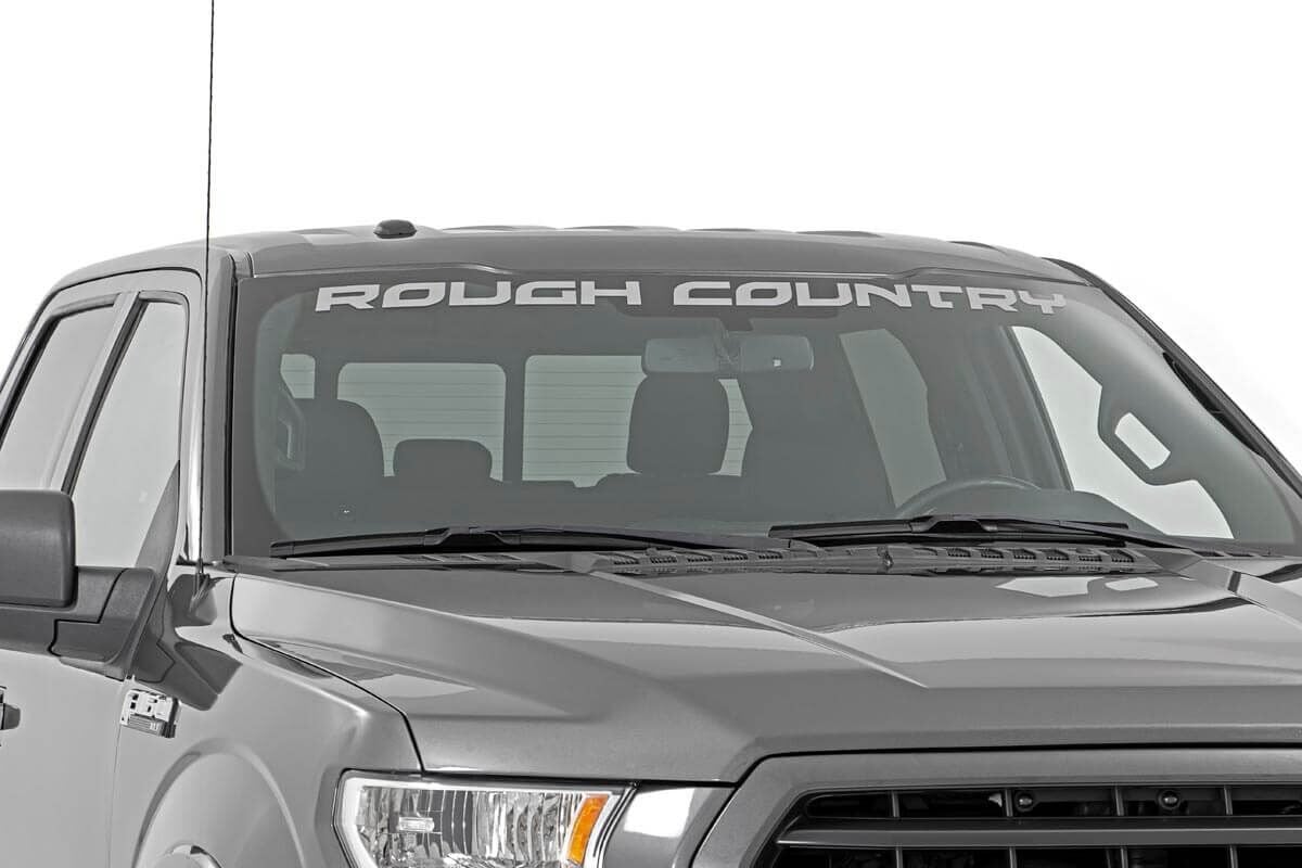 Rough Country Rough Country Decal | 3 Inch x 49 Inch | Curved | Silver