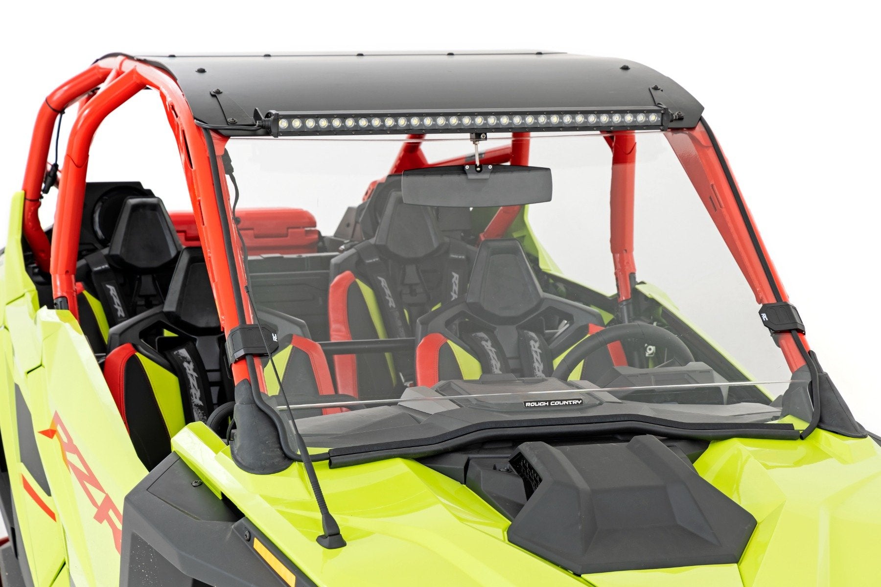 Rough Country Full Windshield | Scratch Resistant | Polaris RZR Turbo R 4