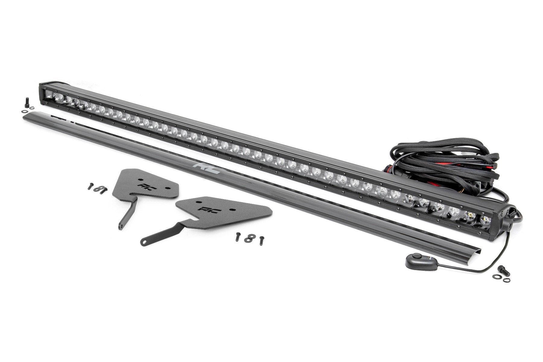 Rough Country LED Light Kit | 30 Inch | Black Series | Front Mount | Polaris RZR Turbo S4