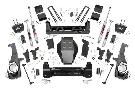 Rough Country 5 Inch Lift Kit | Torsion Drop | w/ Overloads | Chevy/GMC 2500HD/3500HD (20-26)