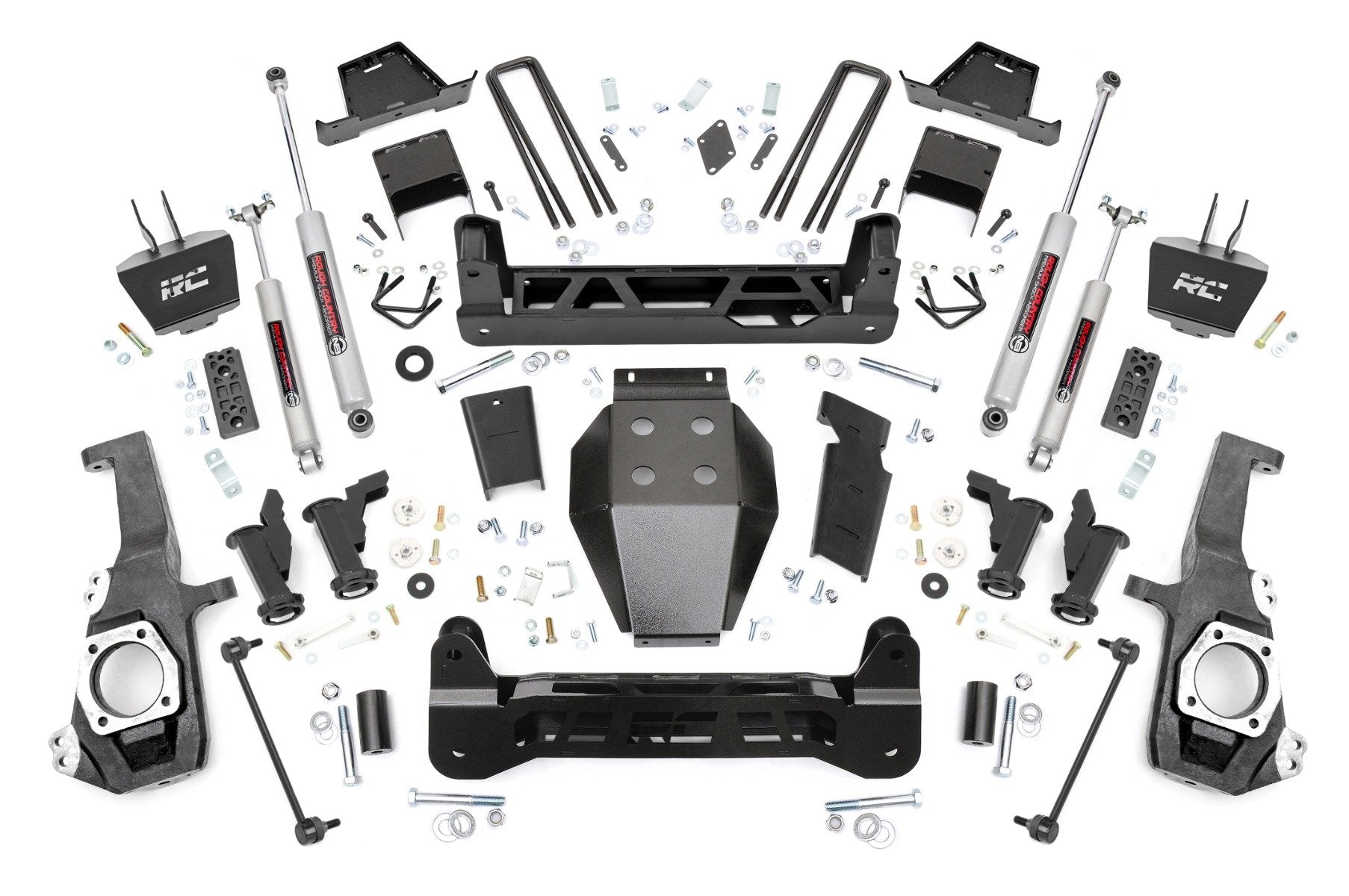 Rough Country 7 Inch Lift Kit | Torsion Drop | w/ Overloads | Chevy/GMC 2500HD/3500HD (20-26)