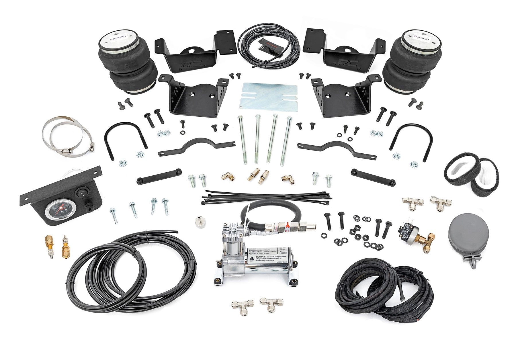 Rough Country Air Spring Kit w/compressor | Chevy/GMC 2500HD/3500HD (20-26)