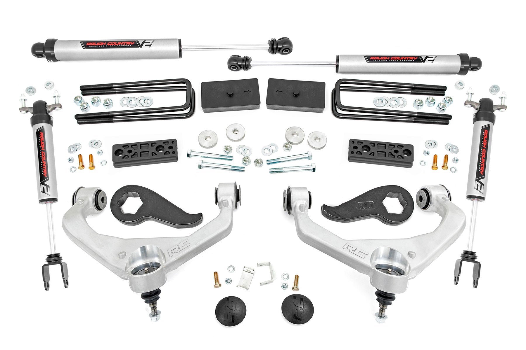 Rough Country 3 Inch Lift Kit | UCAs | V2 | Chevy/GMC 2500HD/3500HD (20-26)