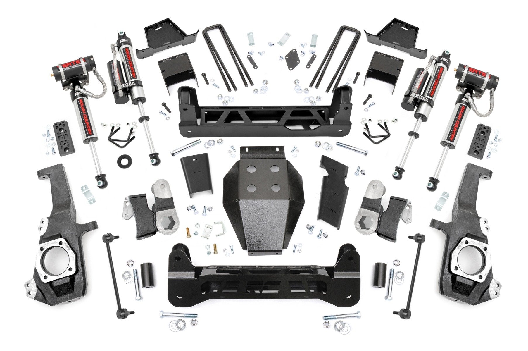 Rough Country 7 Inch Lift Kit | NTD | Vertex Shocks | Chevy/GMC 2500HD/3500HD (20-26)