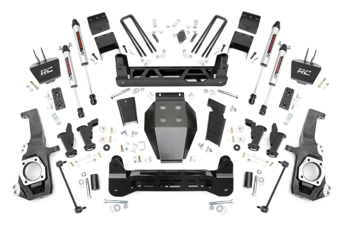 Rough Country 5 Inch Lift Kit | Torsion Drop | V2 | w/ Overloads | Chevy/GMC 2500HD/3500HD (20-26)