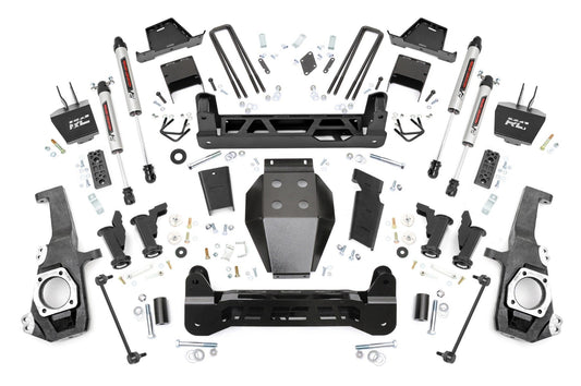 Rough Country 7 Inch Lift Kit | Torsion Drop | V2 | w/ Overloads | Chevy/GMC 2500HD/3500HD (20-26)