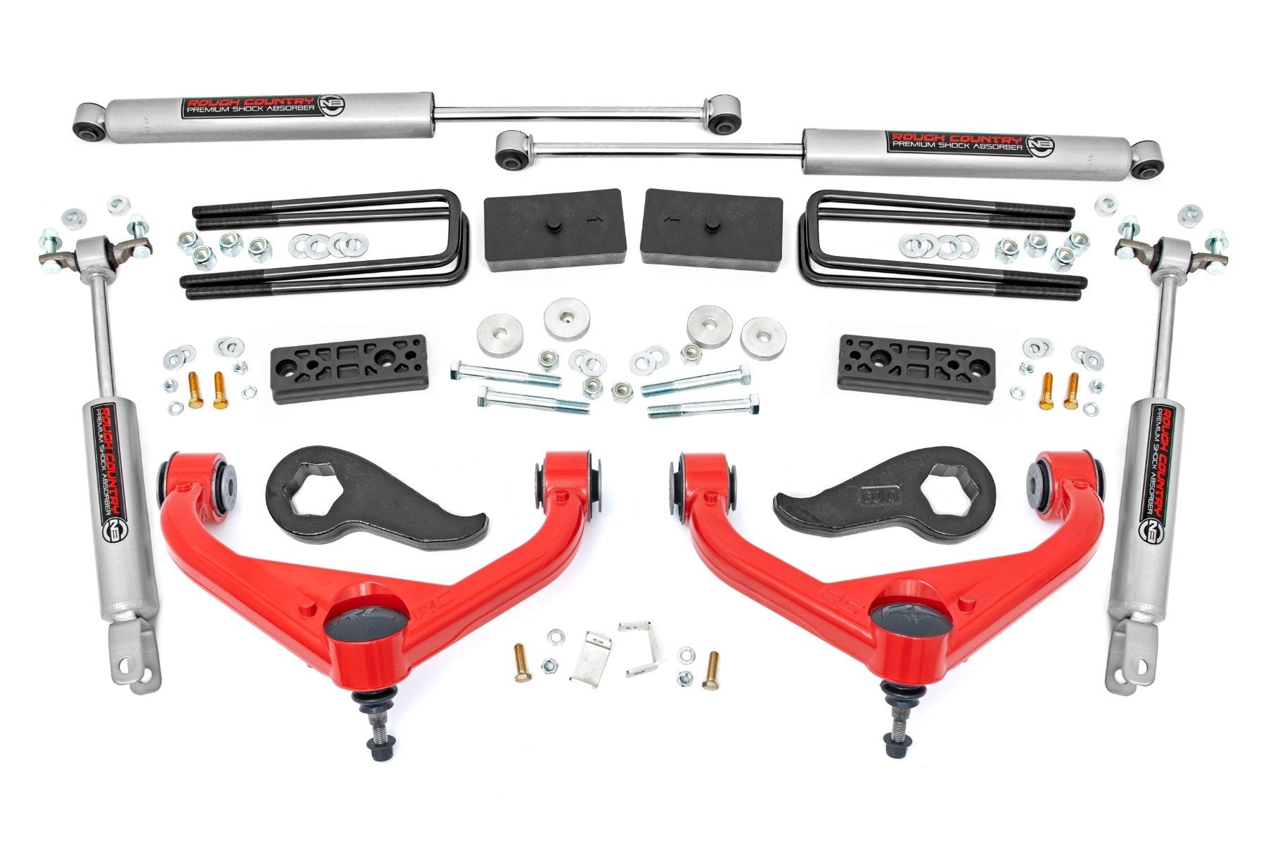 Rough Country 3 Inch Lift Kit | w/ Overloads | Chevy/GMC 2500HD/3500HD (20-26)