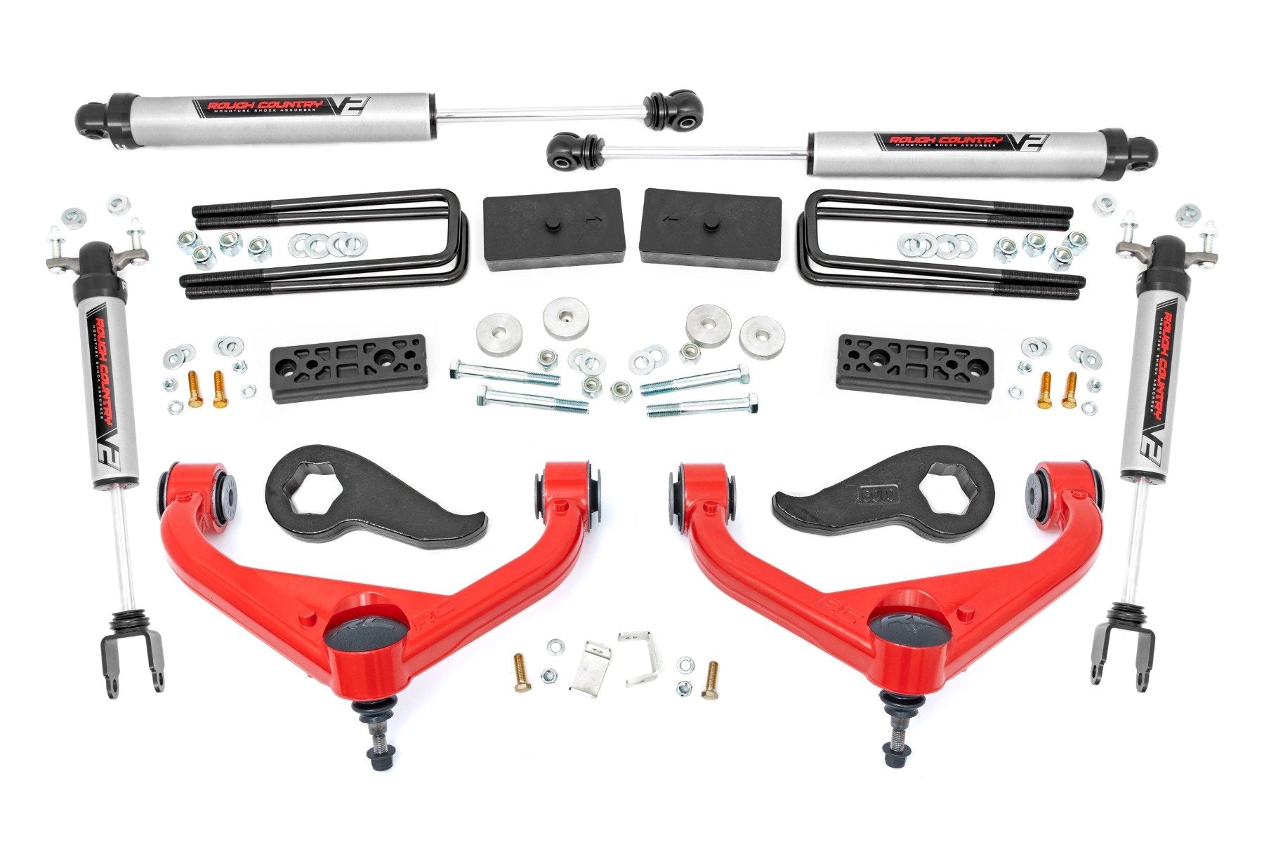 Rough Country 3 Inch Lift Kit | UCAs | V2 | Chevy/GMC 2500HD/3500HD (20-26)