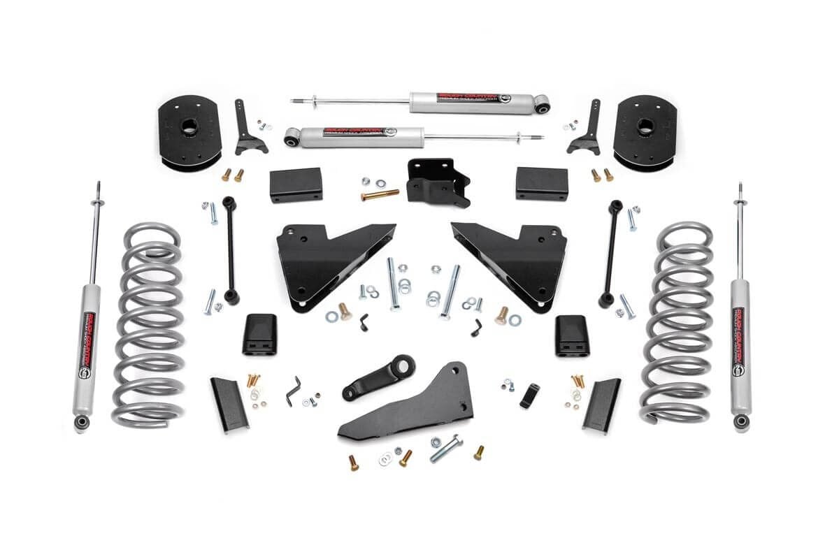 Rough Country 5 Inch Lift Kit | FR Gas Coil | Radius Arm Drop | Ram 2500 4WD (2014-2018)