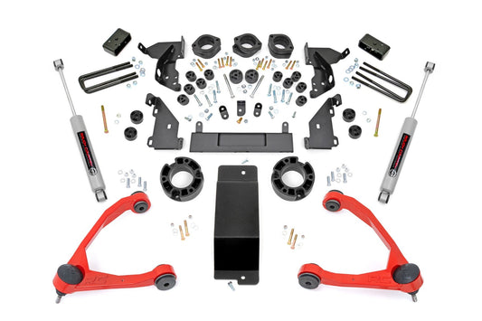 Rough Country 4.75 Inch Lift Kit | Red UCA | Combo | Chevy/GMC 1500 (14-15)