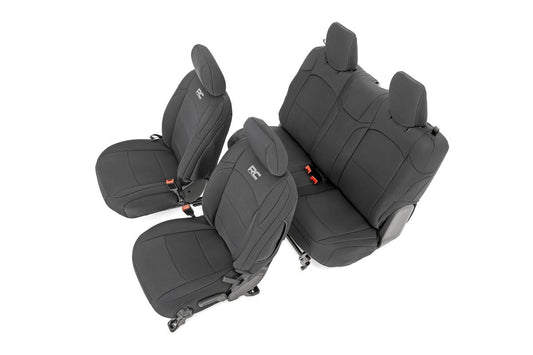 Rough Country Seat Covers | Front and Rear | Jeep Wrangler JL 4WD (2018-2026)